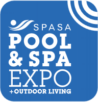 logo for SPASA POOL & SPA EXPO + OUTDOOR LIVING 2024